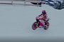 Watch Marc Marquez Rip Through Austrian Snow On His Honda MotoGP Bike