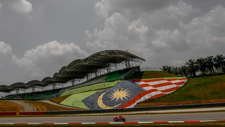 Marc Marquez under the Malaysian clouds