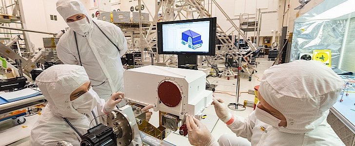 Mastcam-Z cameras fitted onto the 2020 Rover