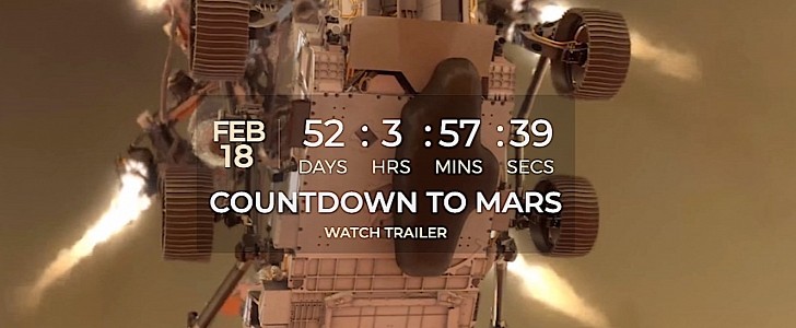 Less than two months left until Perseverance lands on Mars