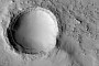 Martian Cassini Crater Looks Like an Eerily Smooth Bowl From High Up in Orbit