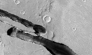 Martian Lava Flows Look Like the Crash Site of Alien Spacecraft