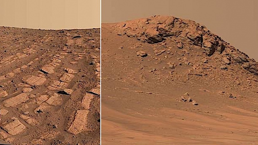 Signs of an ancient raging river on Mars