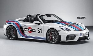 Martini Spec Porsche 718 Spyder Was Born a Classic, Looks So Fresh