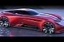 Maserati EV-Instrument Rendering Turns Electric Supercar Into a Moving Concert