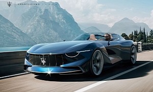 Maserati GranTurismo Targa Rendering Blends Sportiness With Open-Air Luxury