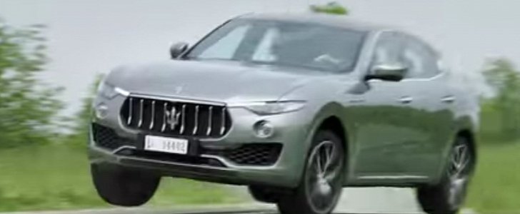 Maserati Levante Goes on Two Wheels, Attempts Some Light Off-Roading