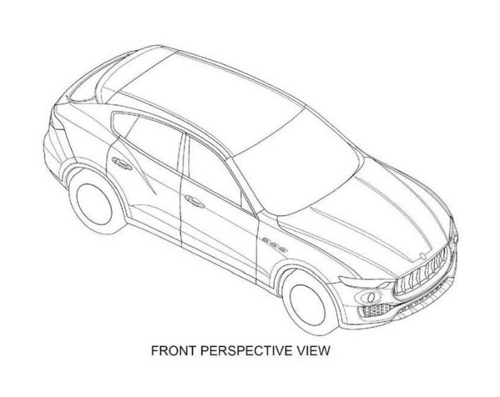 2016 Maserati Levante patent drawing