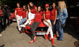 Maserati Supports Celebrity Fund Raising, Has Five Saloons Driven by Models for Charity
