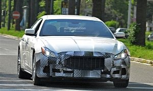 Maserati Testing 2017 Quattroporte Facelift With Less Disguise