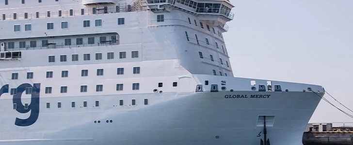 Global Mercy is the world's largest hospital ship, inaugurated in Senegal