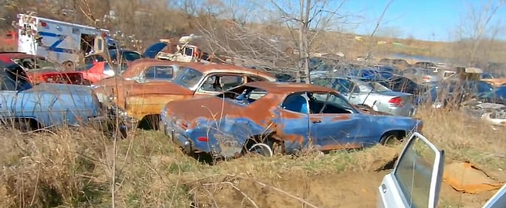 huge junkyard in Kansas