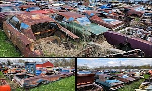 Massive Mopar Junkyard Is Loaded With Rare Dodge Chargers and Plymouth 'Cudas