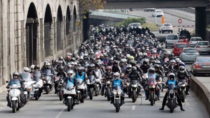 Motorcycle protest in France, April 2014