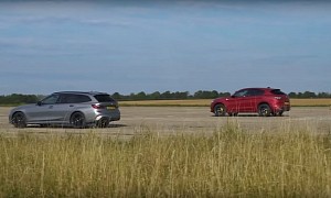 Mat Watson in BMW M340i Loses Drag Races to Girlfriend in Mercedes-AMG A45 S