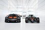 Matching Livery McLaren P1 GTR and MP4/31 F1 Car Are an MSO Commercial in Carbon
