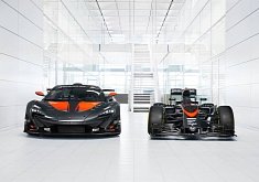 Matching Livery McLaren P1 GTR and MP4/31 F1 Car Are an MSO Commercial in Carbon