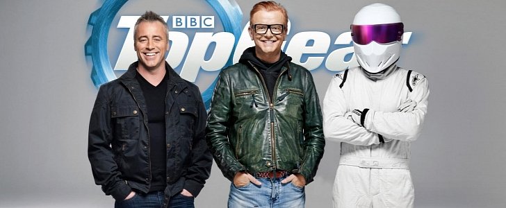 Matt Le Blanc, Chris Evans and The Stig on 2016 Top Gear