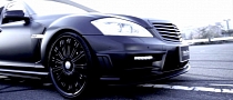 Matte Black Mercedes S-Class and CLS by Wald International