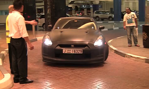 Matte Black Nissan GT-R Looks Menacing in Dubai
