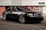 Matte-Black Rolls-Royce Ghost on Big Wheels Is Both Stealthy and Flashy