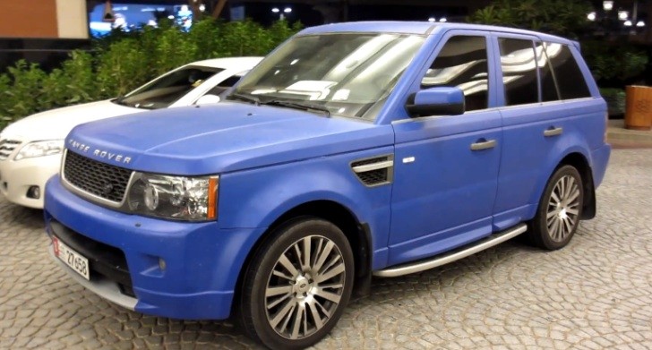 Matte Blue Range Rover Sport