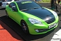 Matte Green Hyundai Coupe Wrapped by Re-Styling