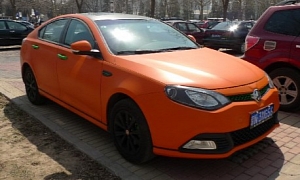 Matte Orange MG6 Spotted in China