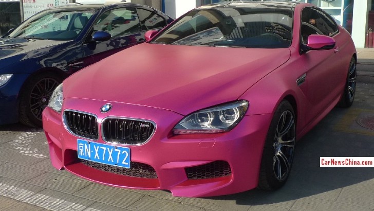 Matte Pink BMW M6 Coupe