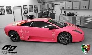Matte Pink Lamborghini Murcielago for Italian Stampede 2012