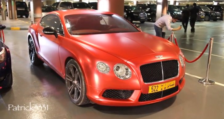 Matte Red Bentley GT Is Ready for Christmas in Dubai