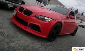 Matte Red BMW M3 Becomes Red Devil at ReStyle It