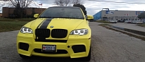Matte Yellow BMW X6 M Comes from Canada