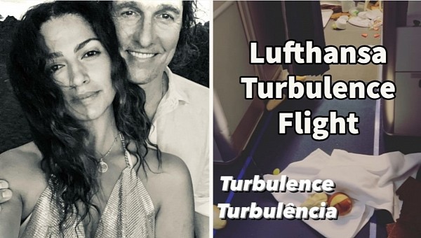 Matthew McConaughey and Camila Alves Were on Turbulent Lufthansa Flight 