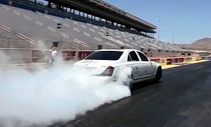 Maybach Burnout and Drag Race Video