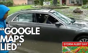 Maybe He Should Have Used Waze: Driver Says Google Maps Lied, Sent Him to Flooded Road