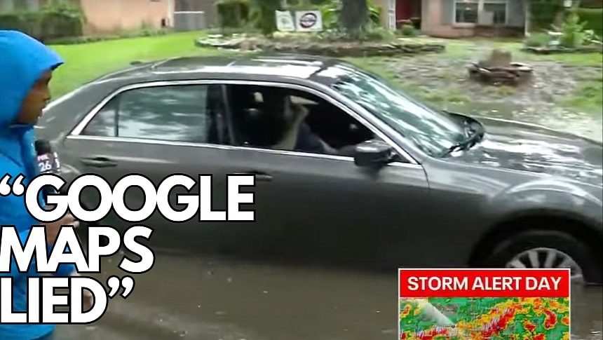 The driver used Google Maps for guidance