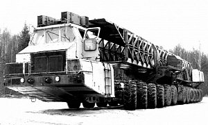 MAZ-7907, the 24-Wheeled Soviet Truck Designed to Carry 100 Ton Nuclear Rockets