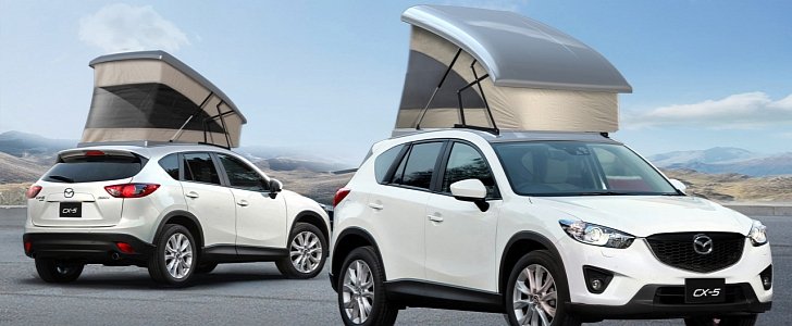 Mazda CX-5 Gets Pop-Up Camping Tent in Japan