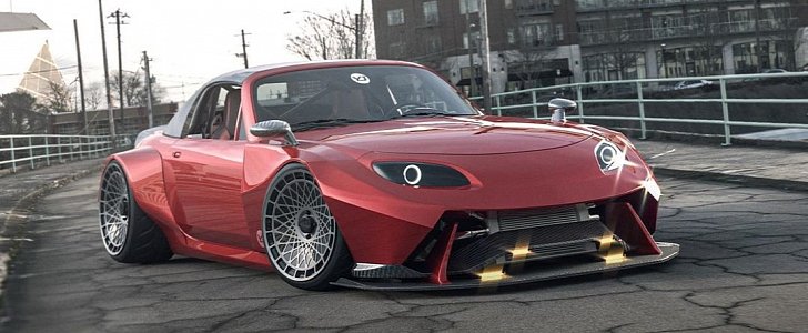 Mazda Miata "Red Pepper" rendering