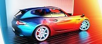 Mazda MX-5 “Clown Shoe” Shooting Brake Rendered With Fender Mirrors