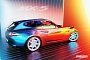 Mazda MX-5 “Clown Shoe” Shooting Brake Rendered With Fender Mirrors