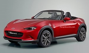 Mazda MX-5 Cross Rendering Looks Weirder than a Supermodel in Rubber Boots