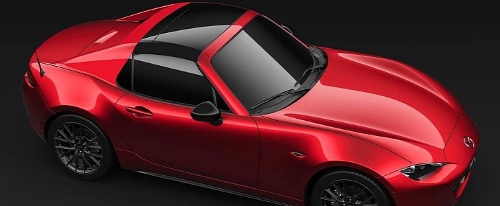 Mazda MX-5 Miata targa top rendering by José Antonio Aranda