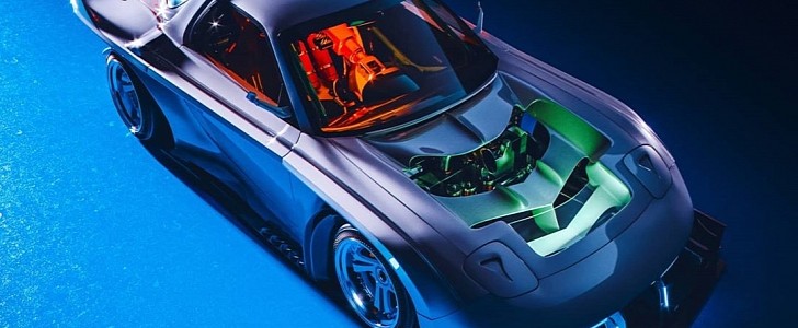 Extreme Widebody Mazda RX-7 (rendering)