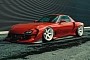 Mazda RX-7 Live to Offend Rides Low and Slick, Rear Spoiler a Surprise