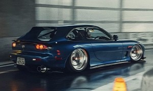 Mazda RX-7 Shooting Brake Rendering Is Fast and Furiously Practical