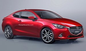 Mazda2 Coupe Rendered: Because Why Not?