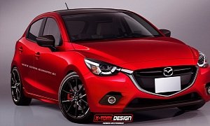 Mazda2 MPS / Mazdaspeed2 Rendering Looks Ready to Take on Hot Supermini Royalty