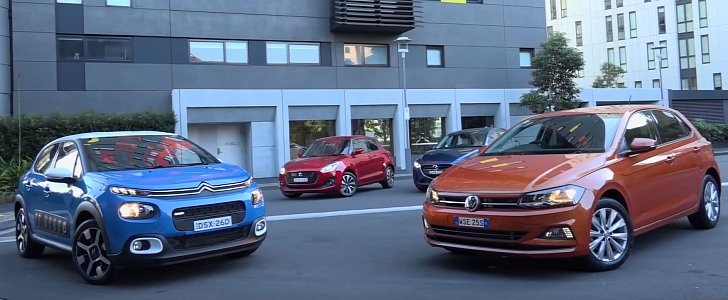 Mazda2, VW Polo, Citroen C3 and Suzuki Swift Go Head to Head in Small Car Compar